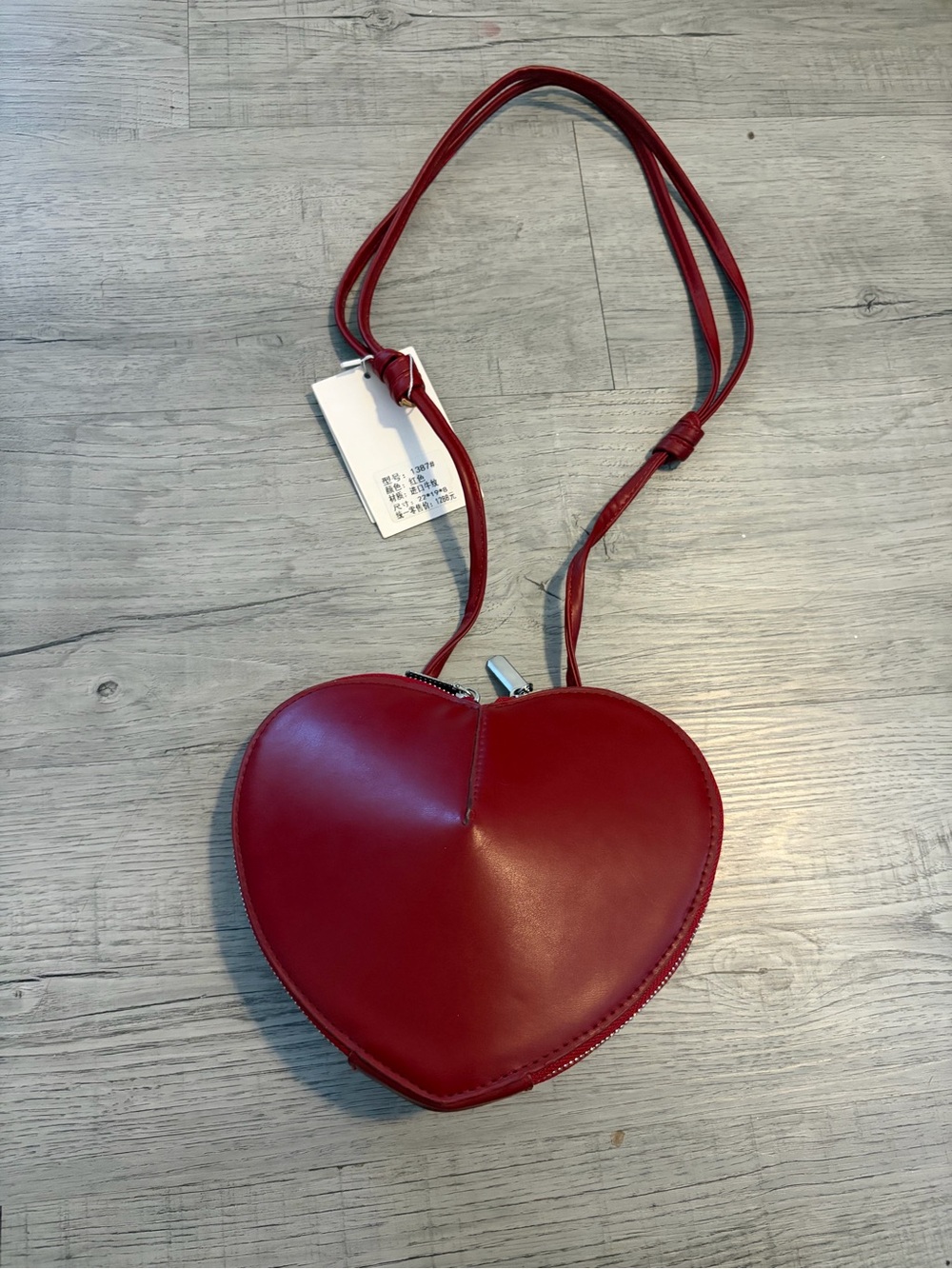 Red Heart Crossbody Bag